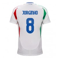 Camisa de Futebol Itália Jorginho Frello #8 Equipamento Secundário Europeu 2024 Manga Curta